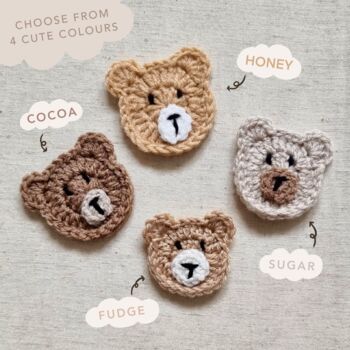 Personalised Clouds Crochet Bear New Baby Card, 5 of 7