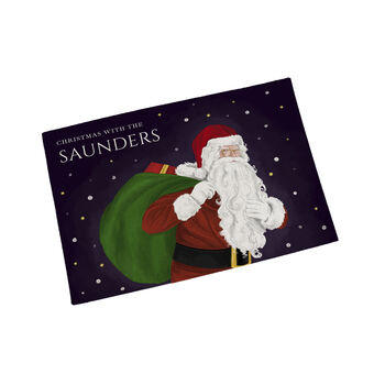 Personalised Traditional Santa Placemat, 4 of 5
