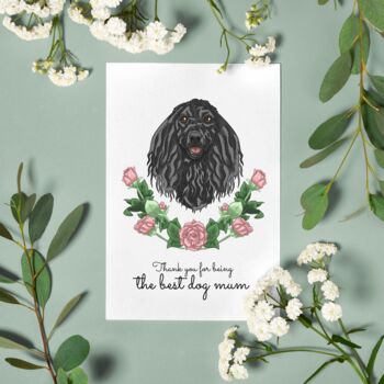 Personalised Birthday Card For Afghan Hound Dog Dad, 3 of 12