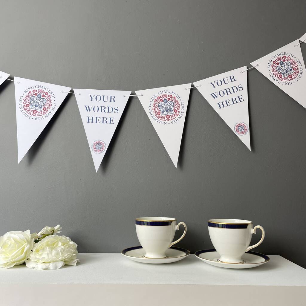 Personalised King's Coronation Party Bunting, 1 of 5