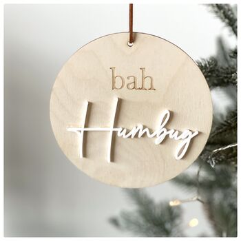 'Bah Humbug' Christmas Sign, 2 of 2