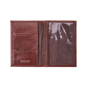 Personalised Leather Passport Holder. 'The Prato', 5 of 12