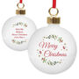 Personalised Merry Christmas Bauble, thumbnail 4 of 6