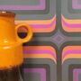 Retro Geometric Wallpaper Purple / Orange, thumbnail 1 of 4