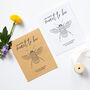 10 Floral Bee Wildflower Seed Wedding Favours, thumbnail 3 of 6