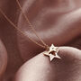 Mummy And Baby Personalised Star Necklace, thumbnail 3 of 12