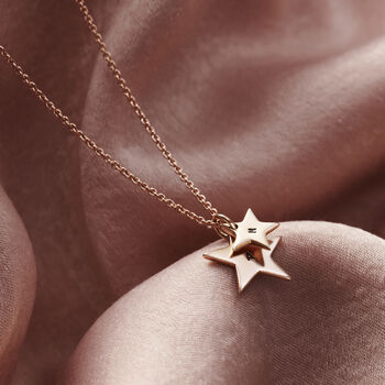 Mummy And Baby Personalised Star Necklace, 3 of 12