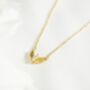 Custom Birthstone Teardrop Necklace, thumbnail 4 of 11