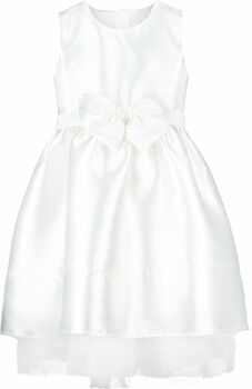 Luxury Flower Girl Dress, White Taffeta And Tulle, 2 of 2