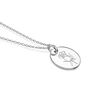 Personalised Birth Flower Necklace Sterling Silver, thumbnail 3 of 10