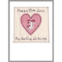 Personalised Initial Heart Birthday Card For Her, thumbnail 3 of 12