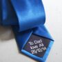 Personalised Secret Message Tie, thumbnail 5 of 6