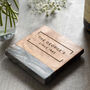 Personalised Marble And Wooden Coaster, thumbnail 1 of 12