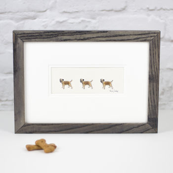 Border Terrier Hand Finished Art Print, 3 of 4