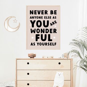 Positive Print 'Be Yourself' For Kids Or Adults, 2 of 8
