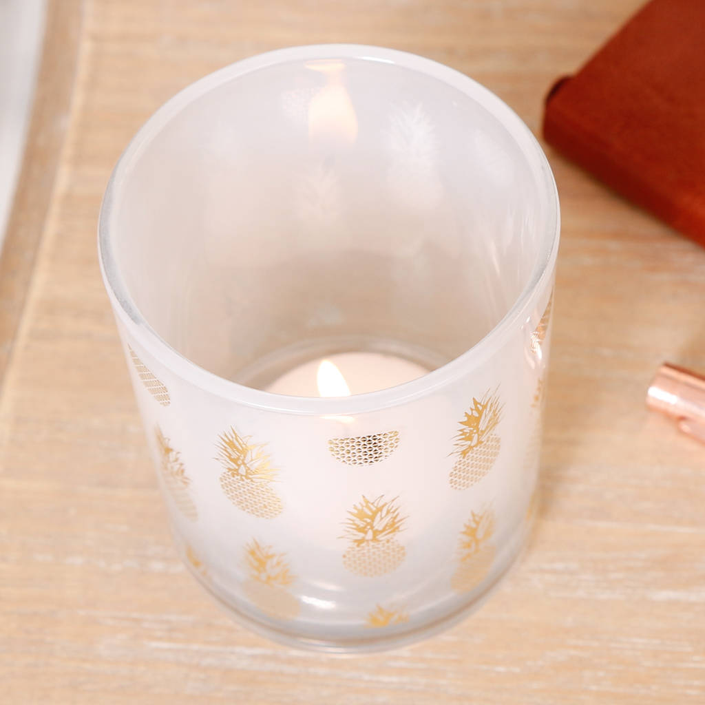 contemporary pineapple glass candle holders by dibor