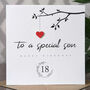 Personalised 18th Birthday Card For Special Son, thumbnail 4 of 4