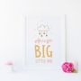 Dream Big Little One, Pastel Colours With Gold Glitter, thumbnail 2 of 2
