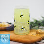 Personalised Traditional Bee Name Printed Can Glass, thumbnail 2 of 8
