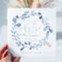 65th Blue Sapphire Wedding Anniversary Card *Fully Personalised, thumbnail 2 of 2