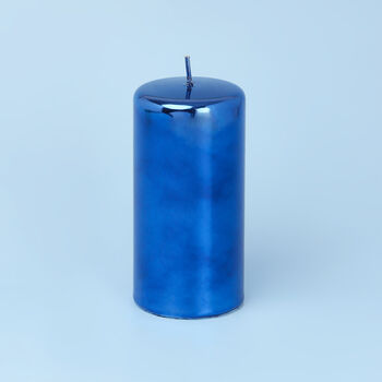 Blue Glass Effect Candles By G Decor, 7 of 8