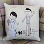 Personalised Embroidered Wedding Gift Cushion, thumbnail 1 of 12