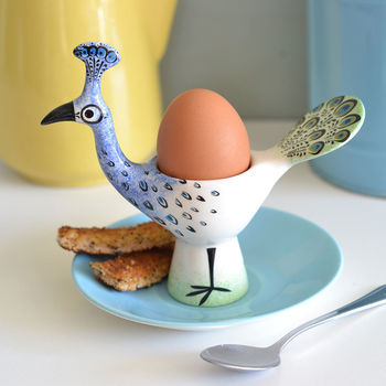 Peacock Egg Cup, 2 of 4