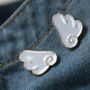 Angel Wings Set Of Two Enamel Lapel Pins, thumbnail 2 of 9