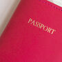 Personalised Couples Honeymoon Leather Passport Covers, thumbnail 8 of 12