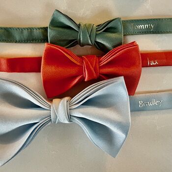 30 Colours Personalised Child Bow Tie Wedding Page Boy, 3 of 11