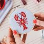 Lobster Cross Stitch Kit, thumbnail 1 of 4