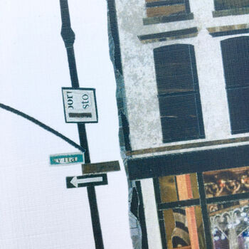 'Soho Corner, New York' Recycled Paper Collage Print, 2 of 5