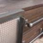 Shipton Industrial Wood And Perforated Steel Sideboard, thumbnail 7 of 8