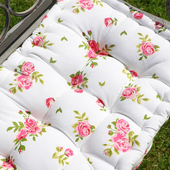 Helmsley Blush Rose Garden Bench Mattress Cushion, 5 of 8