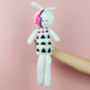 Ziggy The Handknit Neon Pink Bowie Bunny, thumbnail 2 of 10