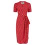 Mabel Dress In Red Polka Vintage 1940s Style, thumbnail 1 of 2