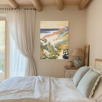 Norfolk Beach Landscape Art Print, 4 of 4