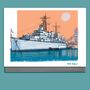 Hms Belfast Ship Blank Card, thumbnail 1 of 2