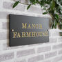 Slate House Sign With Border Size, Style Options, thumbnail 3 of 9