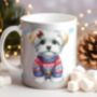 Personalised Maltese In Christmas Jumper Mug C, thumbnail 1 of 2