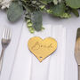 Love Heart Mirror Acrylic Wedding Place Setting Favours, thumbnail 3 of 5