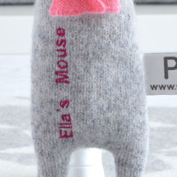 Personalised Knitted Mouse, 2 of 4