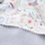 Wildflower Organic Muslin Baby Blanket, thumbnail 9 of 12