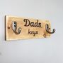 Fathers Day Personalised Wooden Wall Mounted Key Holder, thumbnail 4 of 4
