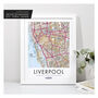 Favourite UK City Location Personalised Map Print, thumbnail 8 of 12