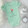 Flamingo Be Fabulous Jungle Babygrow, thumbnail 2 of 7