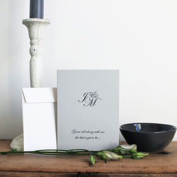 Personalised 'Grow Old With Me' Petite Card, 3 of 4