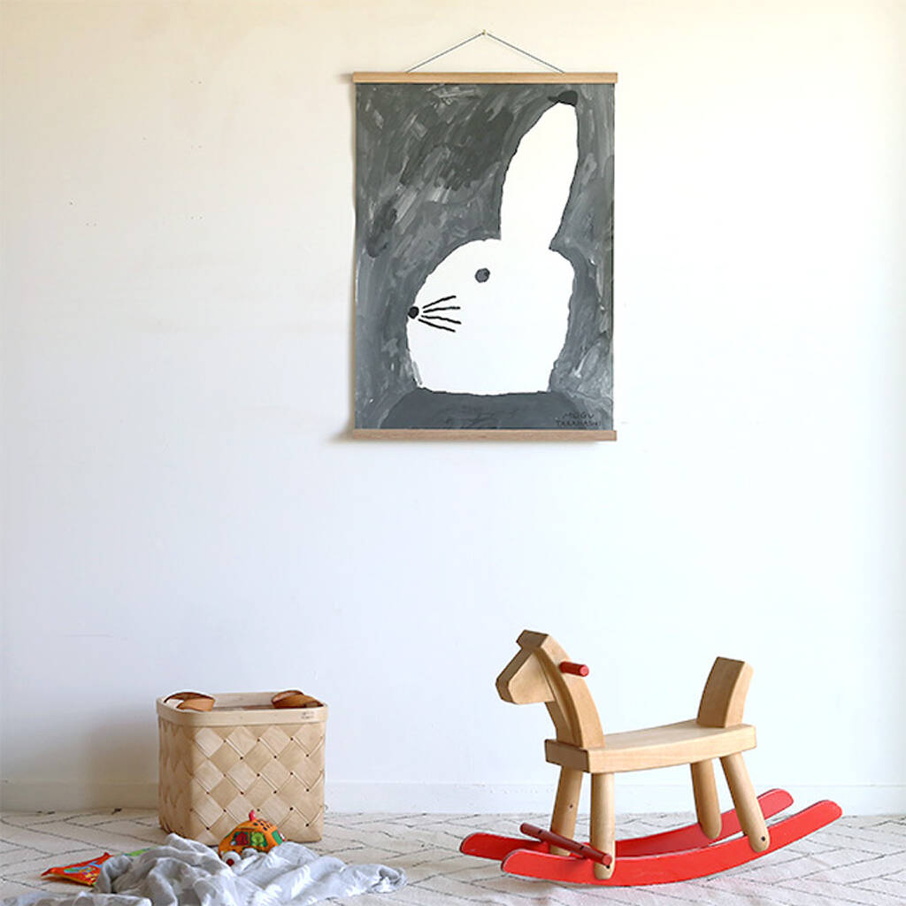 Rabbit With Small Hat Art Print, 1 of 4