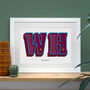 West Ham, A To Z Football Prints And Posters, thumbnail 1 of 6