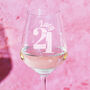 21st Birthday Personalised Glass, thumbnail 2 of 9